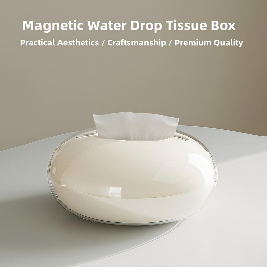 Художественная магнитная настольная коробка для салфеток Органайзер для дома и офиса Премиальный диспенсер для бумаги для рабочего места Декор для гостиной Чехол для салфеток
