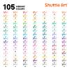 Кисть Shuttle Art Brush Watercolor 105 цветов, в комплект входит 1 маркер для рисования акварелью, двойная кисть с тонким кончиком, набор для быстрой печати, в комплект входит ручка, кисть,