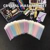 Shiny Crystal Disposable Eyelash Applicator 50pcs/Bag with Nylon Mascara Wands Spoolie Brushes for Lash Extension & Makeup Tools