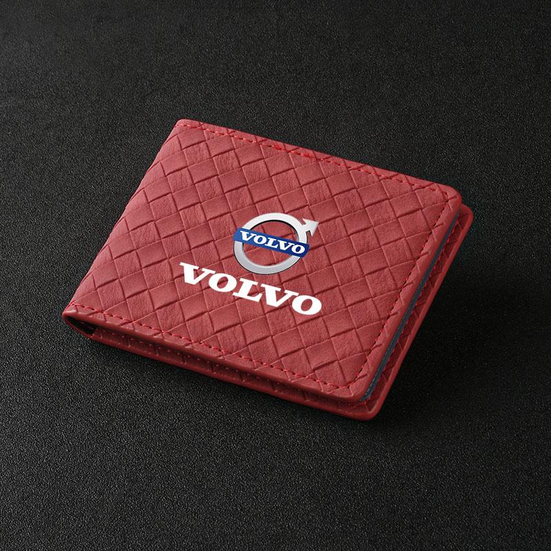 bpcjz5 Car Drive Certificate Cover Auto Driver's License Wallet For Volvo Xc60 Xc90 V40 V60 S60 V50 V90 S80 C40 XC40 V70 XC70 C30 C70