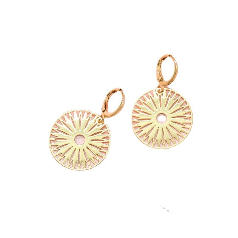 Высококачественное элегантное ретро круглое полое украшение в виде подсолнуха