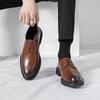 Fashion Classic New Office Interview Men's Business Shoes Lace Up Simple Men's Leather Casual Shoes High-quality Work Shoes Versatile