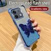 Для Xiaomi 17 pro max 3D Чехол-подставка 'Бабочка' с гальваническим покрытием для Xiaomi 17 Pro Max 13T 14T 12T 15T Pro Противоударная крышка-подставка