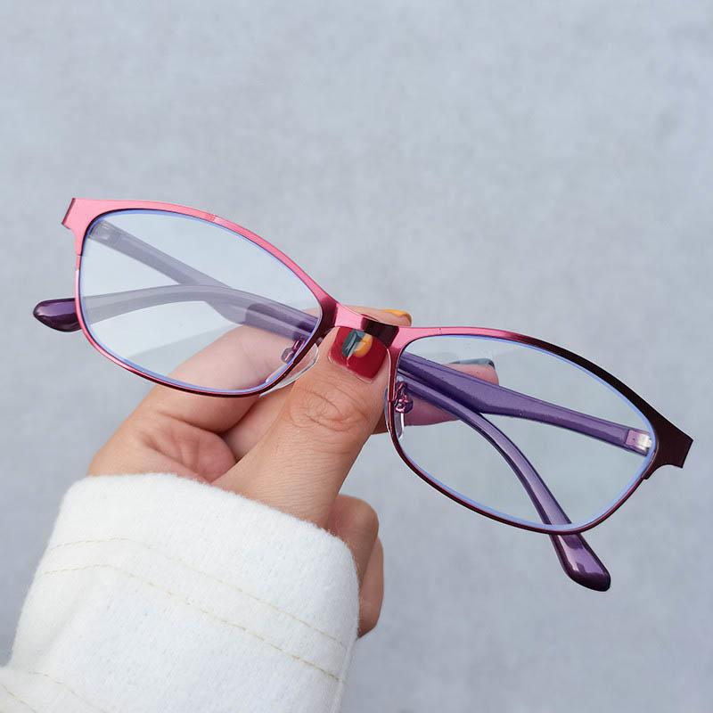 Myopia Glasses Frame Men Women Elegant Vintage Anti-blue Light Lenses Glasses Degrees