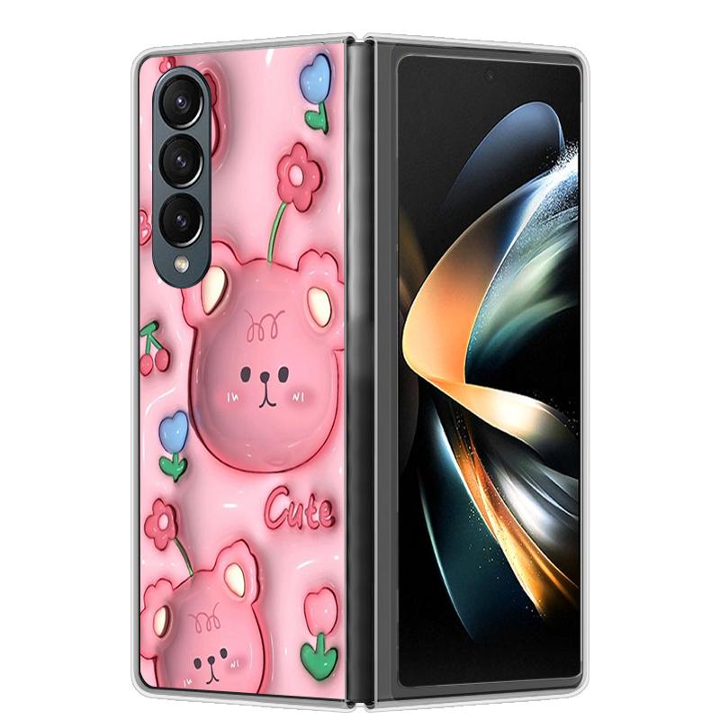 Чехол для Samsung Z Fold 4 ZFold 5 4 5G Жесткий прозрачный чехол для телефона для Samsung Galaxy Z Fold4 Fold5 Ударопрочный бампер Fundas