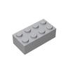 50 г / 20 шт. 3001 2x4 Высокий 8-отверстий Строительный кубик Moc Цвет Отдельные детали Совместим с featuring Block DIY Детская игрушка-конструктор