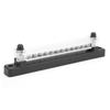 12-контактная шина 150A BusBar Block с прозрачной крышкой для автомобиля, лодки, каравана, автофургона