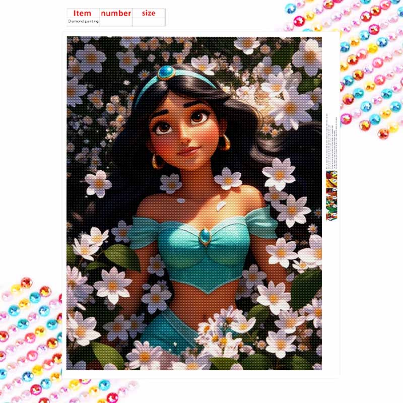 Disney Набор для алмазной мозаики Принцесса Жасмин, Декор для дома, Поделка, Идеальная идея для подарка своими руками