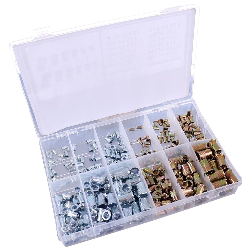 Steel and Aluminum Rivet Nuts M3 - M10 Rivet Nut Set 300 pcs.