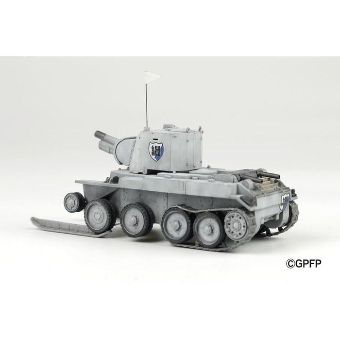PLATZ Girls und Panzer Финальная глава Штурмовое орудие BT-42, Школа Продолжения, Снежная Битва, Оснащенный Лыжами, Пластиковая Модель, Масштаб 1/72,