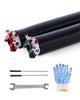 VEVOR Garage Door Torsion Springs, Pair of 0.250 x 2 x 35 in, 16000 Cycles, Electrophoresis Black Coated for Replacement