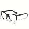 3 Pairs of Y2K Style Fashionable Transparent Lens Glasses Suitable for Daily Wear for Both Men and Women