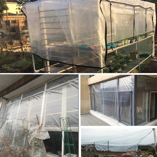 Прозрачный водонепроницаемый брезент, универсальный наружный чехол, утолщенный дизайн, экологически чистая непромокаемая пленка для растений