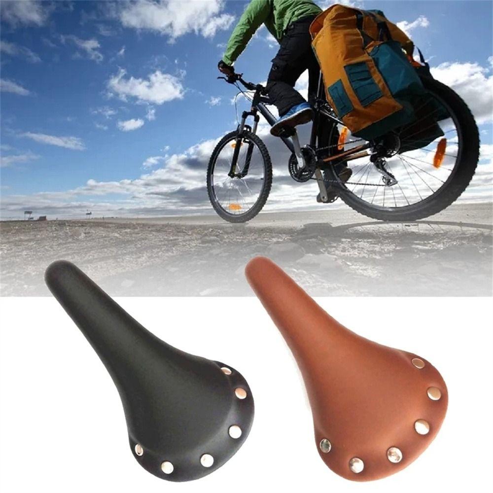 Road Bike Single Speed Bicycle Riding Saddle Bike Seat Cushion Rivet Saddle Fixed Gear Saddle