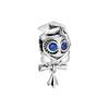 925 Silver Plated Turtle Fish Pendant Charm with Ship Star Bead for Pan Thin Bracelet Jewelry Gift