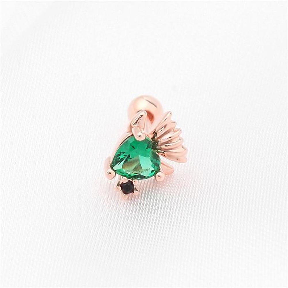 [Onm] Onm 14K Gold Needle Cubic Fish Petite Rose Gold Piercing (S9594164)