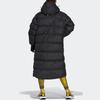 Adidas X Stella McCartney Collaboration Solid Color Logo Pocket Printed Long Cotton Coat Women Coats Black HI6082
