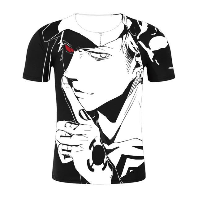 2023 Новая повседневная мужская футболка с 3D принтом Луффи с принтом и круглым вырезом с коротким рукавом, летняя рубашка