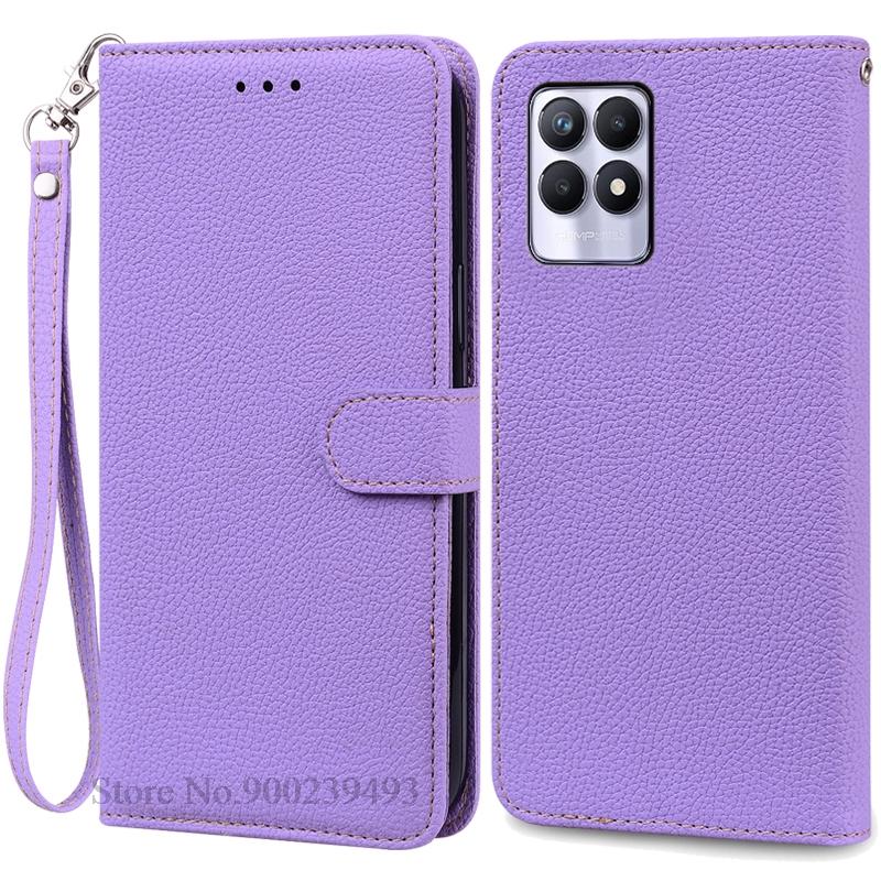 Case For Realme 8i Case Soft Silicone Wallet Flip Leather Case For Realme 8i Phone Case Realme 8 I Cover Coque Fundas