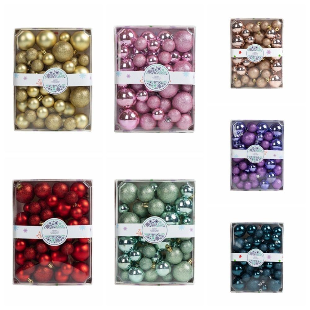 42 шт. Разноцветные гальванизированные рождественские подвесные шары  Украшение С Новым годом