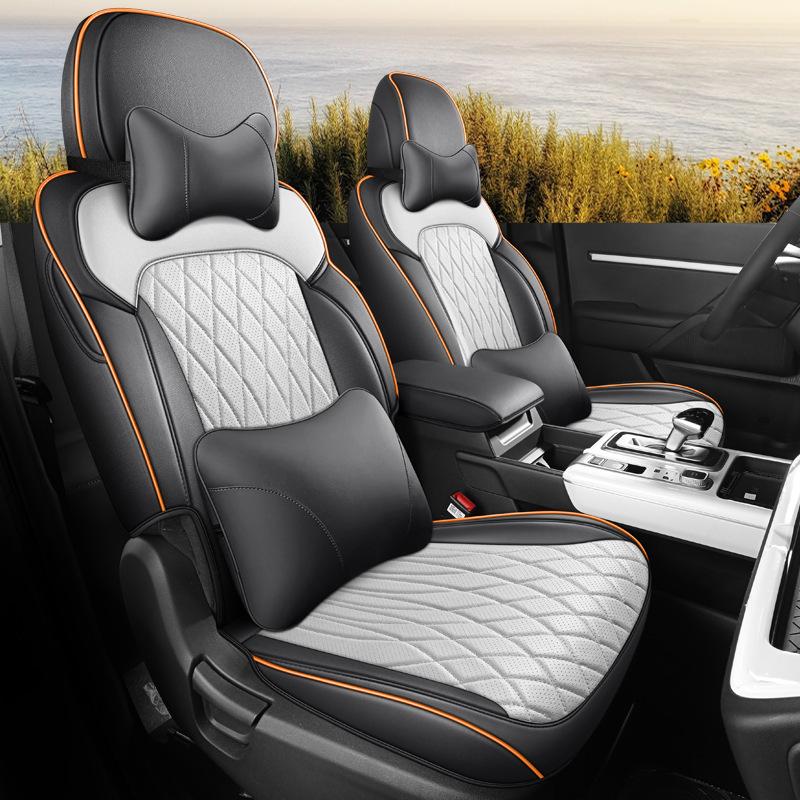 Современный универсальный чехол на автомобильное сиденье MUFASA, полная кожаная обивка, подходит для 23 моделей, подушка для четырех сезонов.