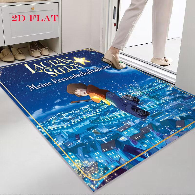 Lauras Stern Carpet Rug for Living Room Bedroom Home Sofa Decoration,Kids play Nonslip Floor Mat