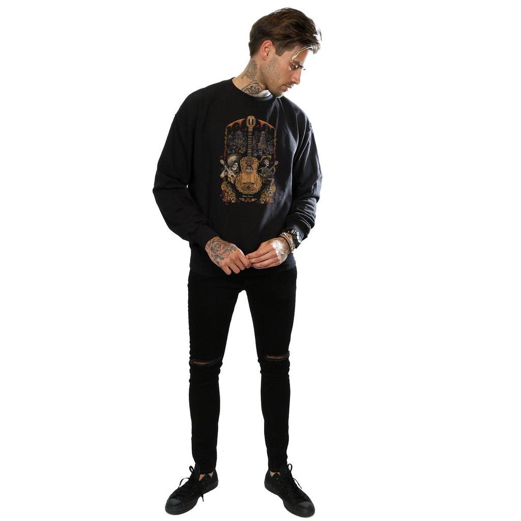 Disney Mens Coco Guitar Cotton Sweatshirt