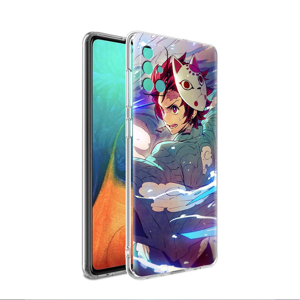 Чехол Demon Slayer Zenitsu Kaigaku для Samsung Galaxy A52 A32 A12 A71 A21s A22 A51 A50 A23 A31 A50 A41 A72, мягкий чехол для телефона