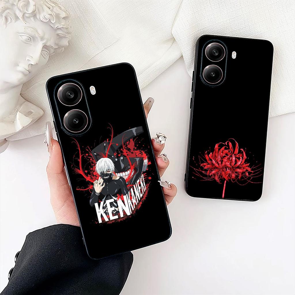 Чехол для телефона Samsung Galaxy A06 A05 A14 A50 A51 A52 A12 A13 A23 A70 A07 A25 A26 A72 A56 с рисунком из аниме Токио, персонаж Кен Канеки, Гуллы