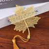 Tassels Metal Bookmark Leaf Vein Book Clip Classical Hollowed Out Bookmark  Student Stationery