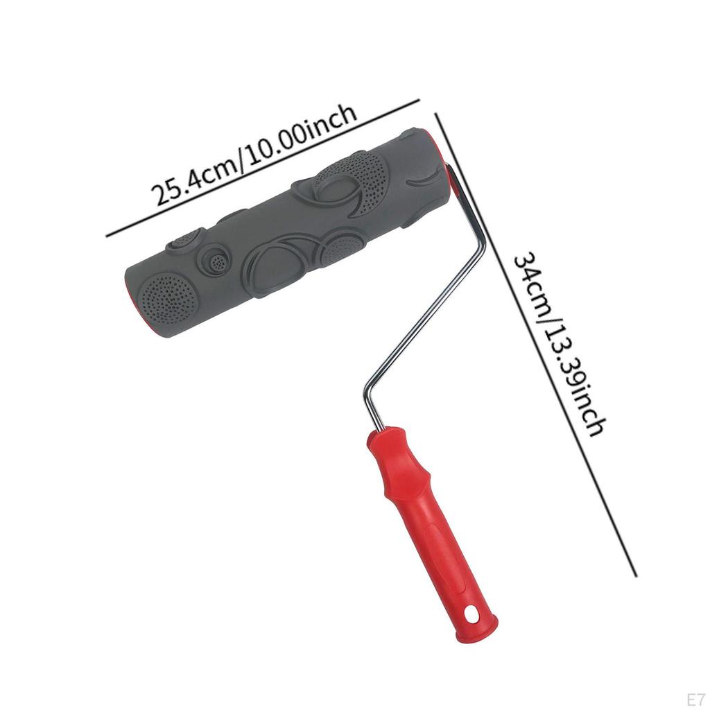 10 Inch Paint Roller Painting Decoration Embossing Texture Rubber Multipurpose