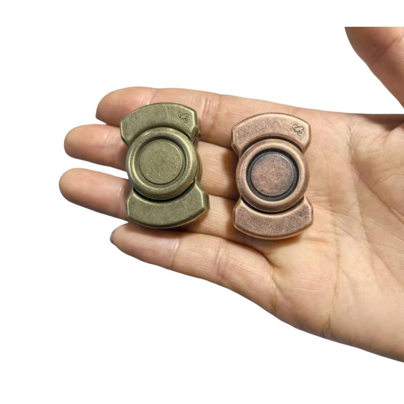 3-in-1 Transforming Fidget Spinner Pop It Coin EDC Stress Relief Toy Zinc Alloy