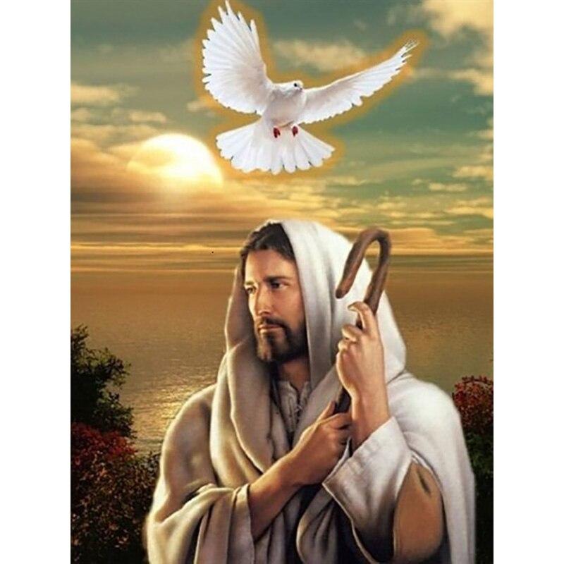 Полный 5D алмазная живопись Религия веры DIY Алмазная вышивка Алмазная мозаика Наборы для вышивки крестом Домашний Декор Подарок