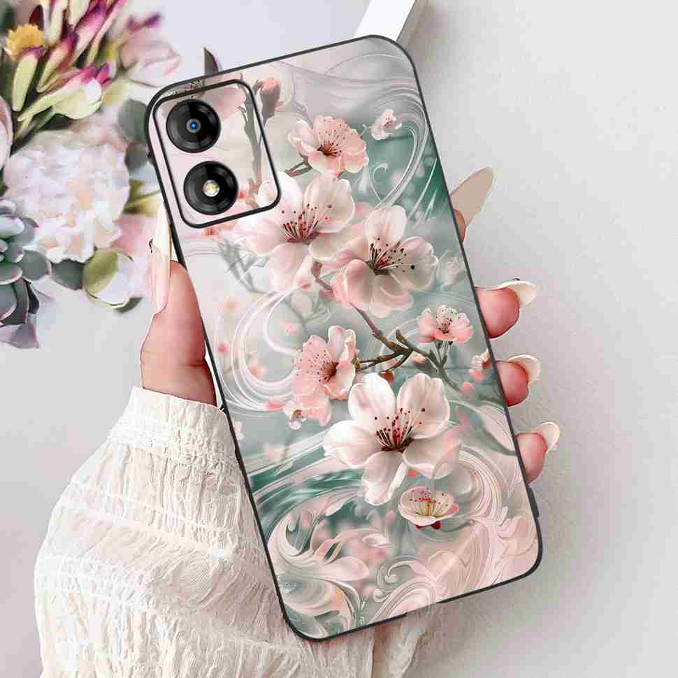 For Motorola Moto E13 4G 6.5" Case New Design Butterfly Tiger Soft Silicone TPU Black Cover For MOTO E13 MotoE13 4G Phone Shell