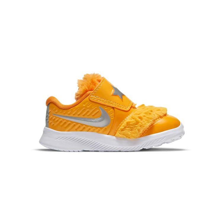 Nike Star Runner 2 Удобные Универсальные Нескользящие Амортизирующие Прочные Низкие Кроссовки для Ходьбы Детская Обувь Серебристый Желтый DC4405-700