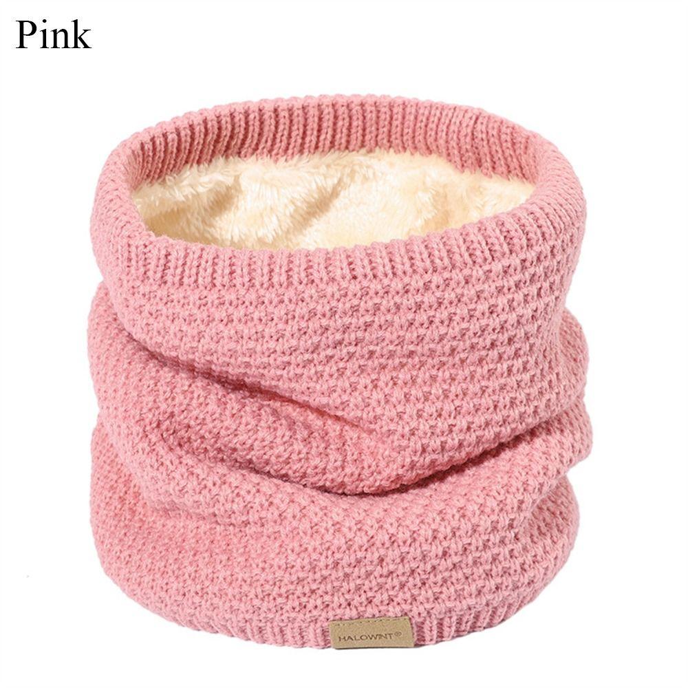 Утепленный подклад Гетра для шеи Вязаный лыжный шарф-труба Повседневная защита шеи Зима