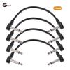 Ggiant AC-8 Guitar Effect Pedal Flat Patch Cables 6 Inch Length with 1/4 Inch Right Angle