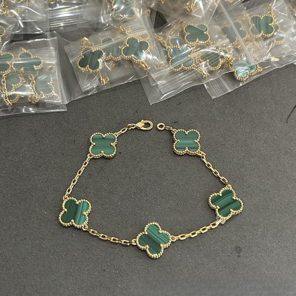 Высококачественный браслет из красного халцедона с лазерной гравировкой «Четырехлистный клевер» и «Пятицветник», из розового золота 18 карат, ювелирное изделие класса люкс, подарок для девушки