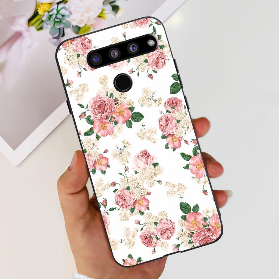 Чехол для LG V50 ThinQ 5G LM-V500EM, чехол для телефона, модный, с цветами и бабочками, из мягкого силикона, задняя крышка для LG V40 V50s Thinq 5G, бампер
