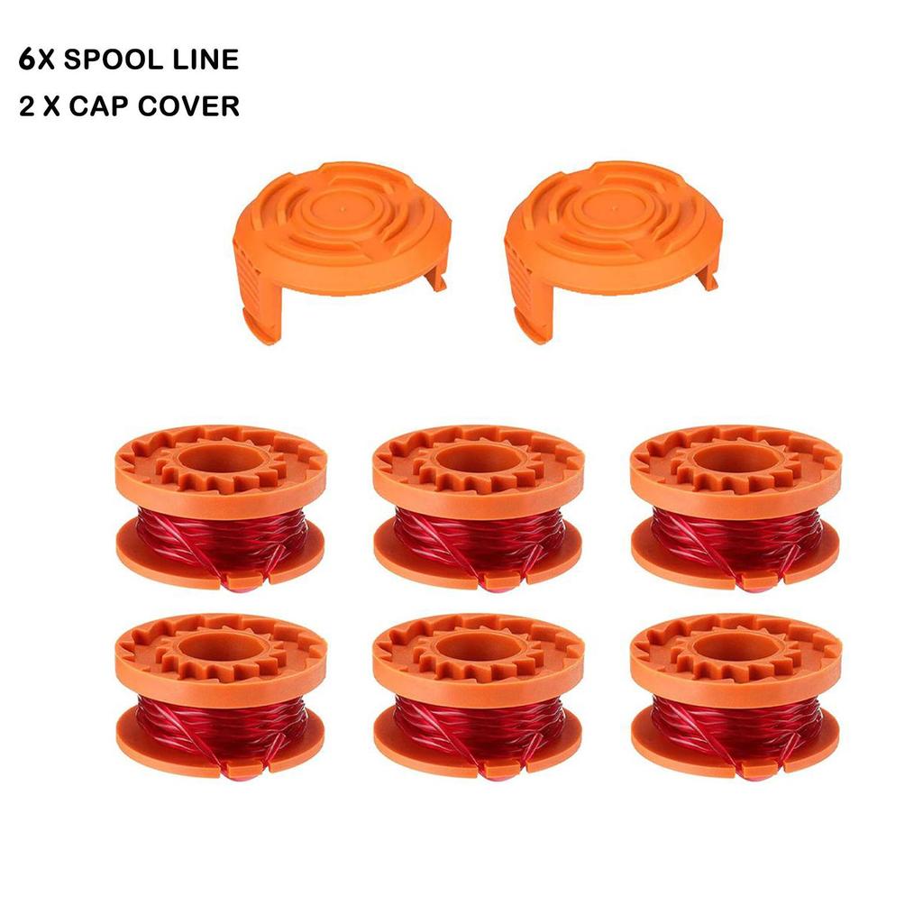 Trimmer Spool Line for Worx Replacement Grass Trimmer Line Spool Set For Worx Weed Eater Cutter Lawn Trimmer Replacement