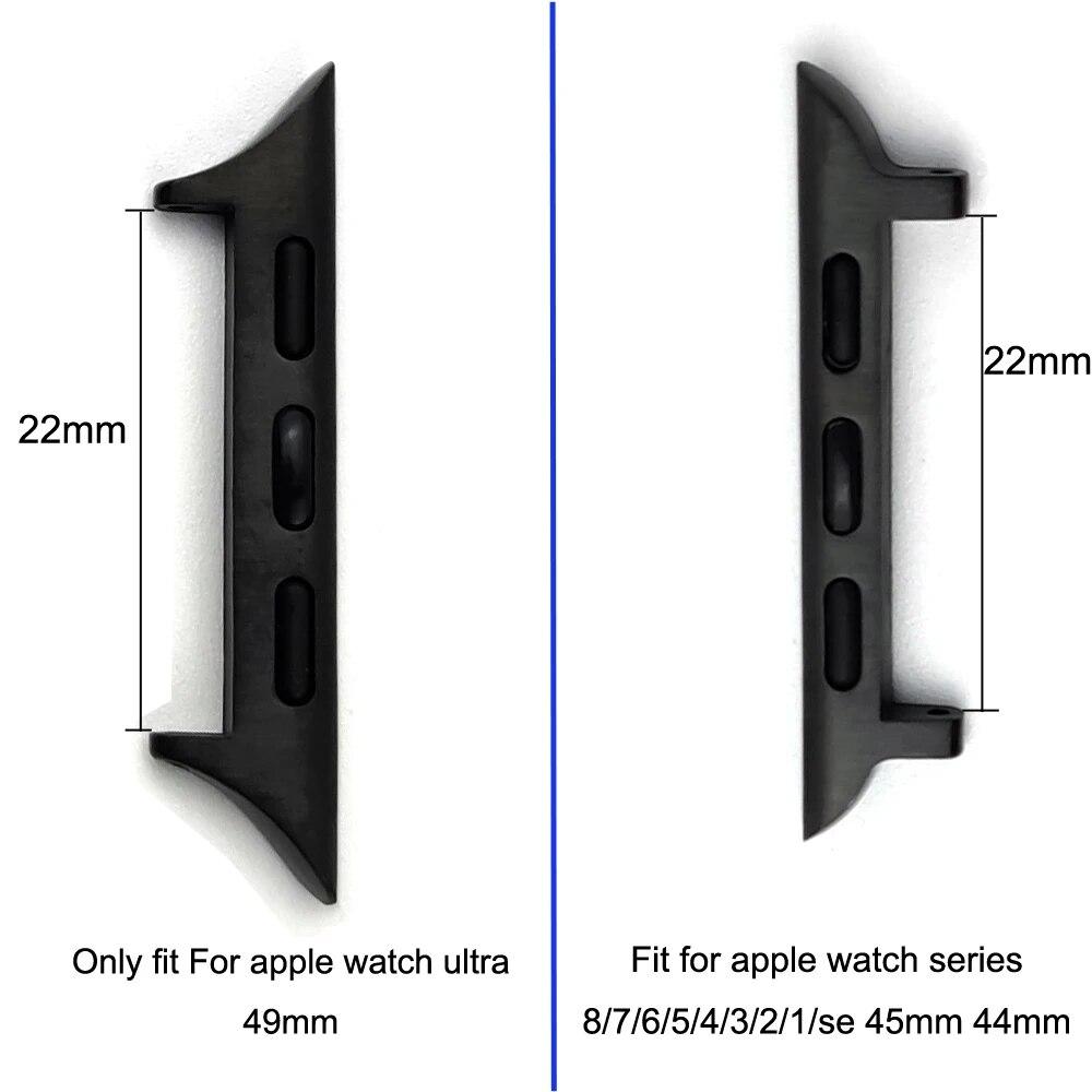 Разъем ремешка для часов Apple Watch ultra 2, 49 мм, 45 мм, 44 мм, 42 мм, 41 мм, адаптер для iWatch Ultra Series 9, 8, 7, 6, 5, ширина ремней 22 мм