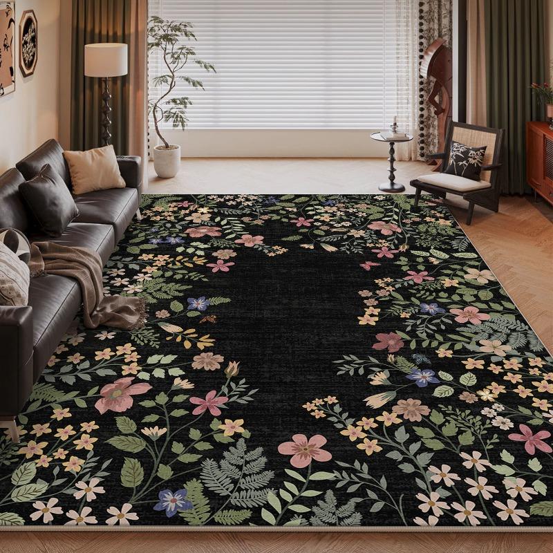 Европейский Ретро Стиль Ковер Большой Площади Гостиная Диван Спальня Коврик Прикроватный Плед Противоскользящий Грязеотталкивающий Плед Красивый