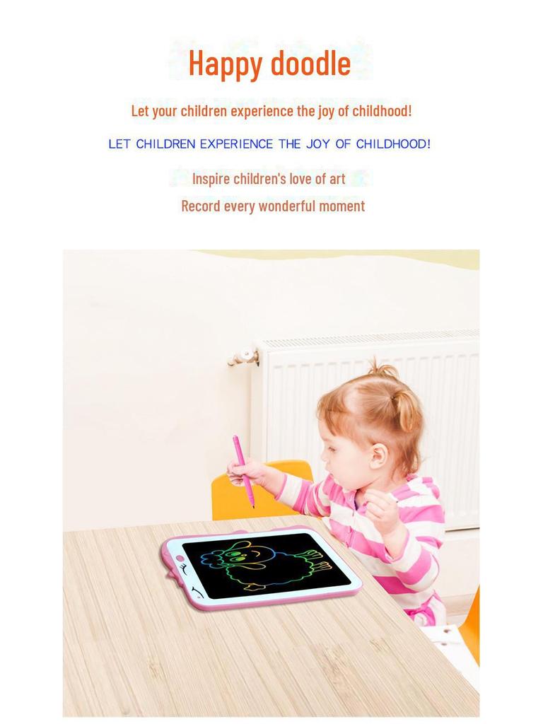 8,5-дюймовая цветная стираемая доска для рисования с ЖК-дисплеем для детей – развивающая игрушка для защиты глаз и праздничный подарок