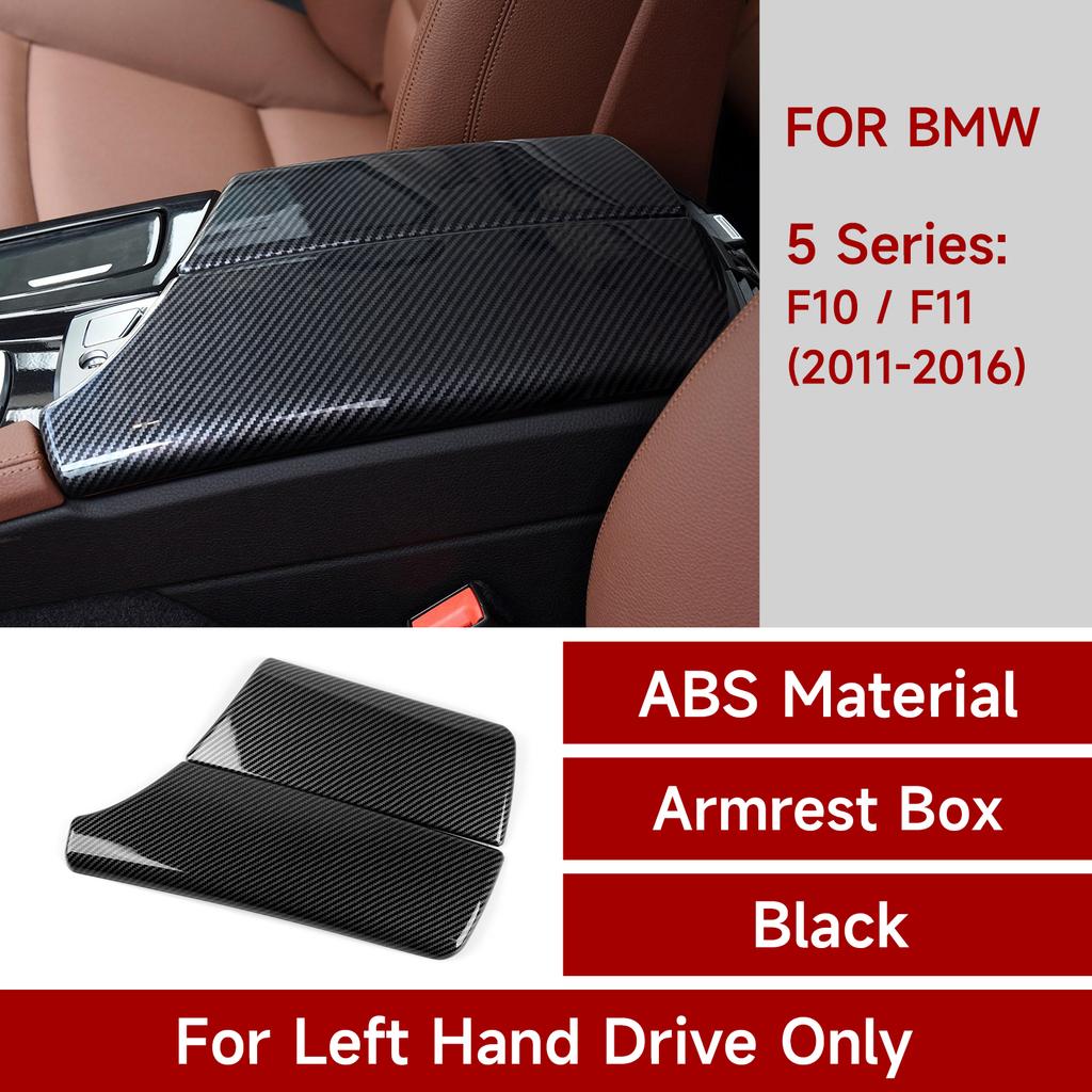 For BMW 5 series F10 F11 (2010-2016) Trim Accessories. Car Center Console Dashboard Gear Shift Panel. Carbon Fiber ABS Sticker.