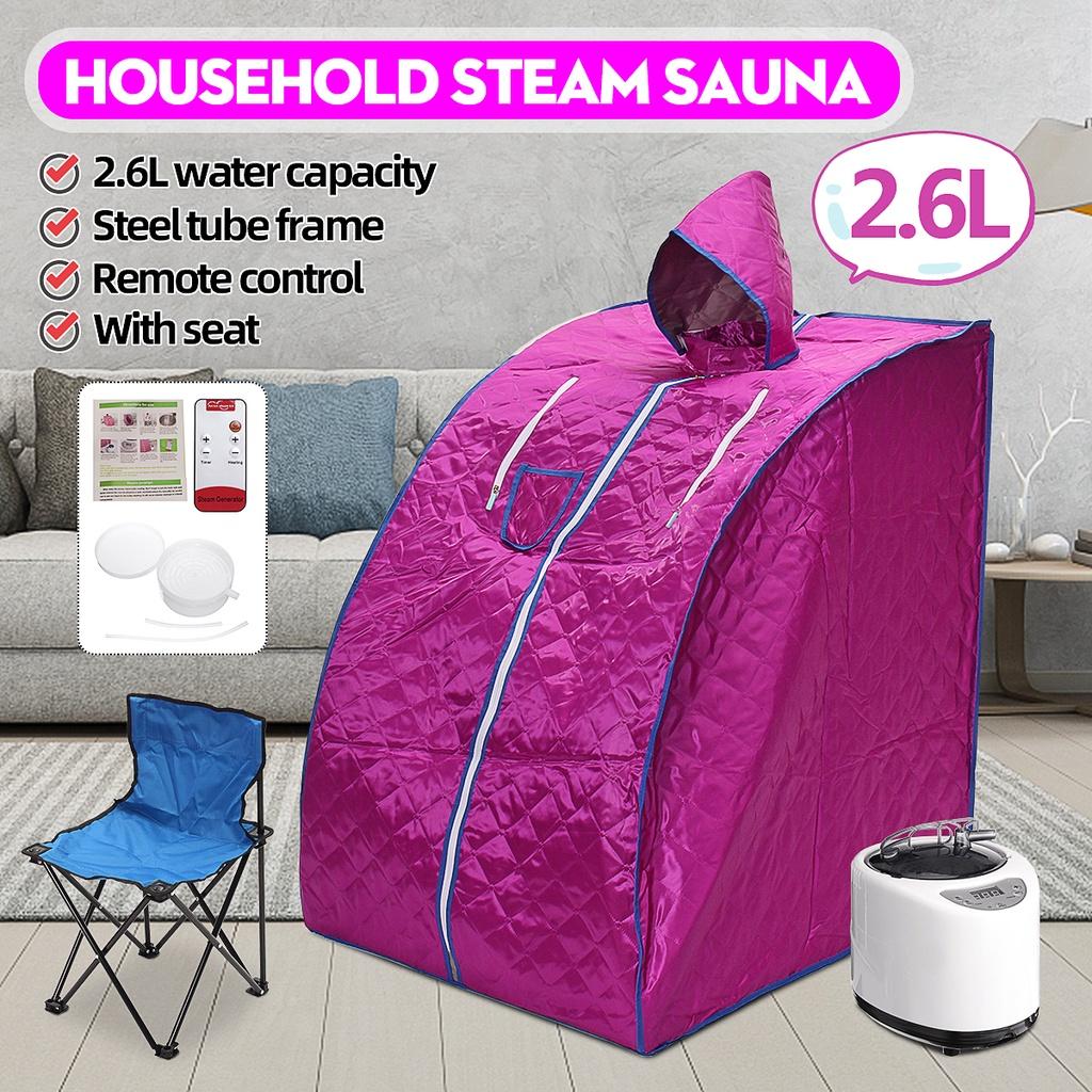 110V/220V Portable Sauna Bag Steam Shower Generator Infrared SPA Loss Weight Calories Burned Sauna Tent Room Shower Cabin