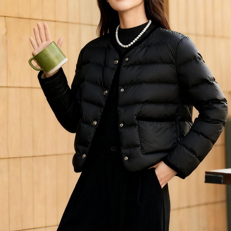 Thin down jacket new women's light and thin duck down short winter down jacket Pinghu