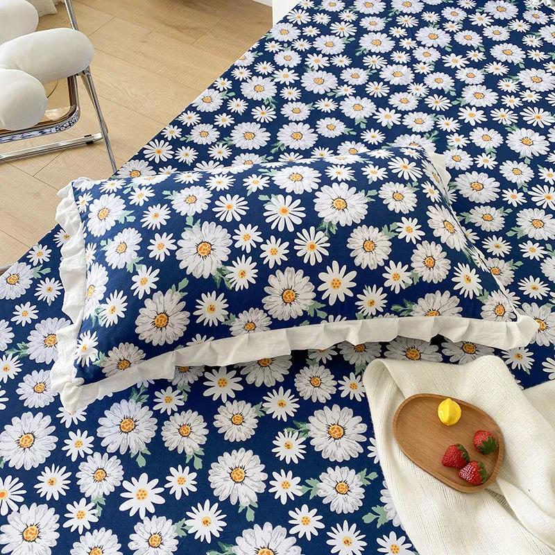 Арктическая бархатная корейская версия, маленькая одинарная наволочка с цветочным принтом, наволочка для пары, наволочка для взрослых, высококачественная наволочка 48*74 см