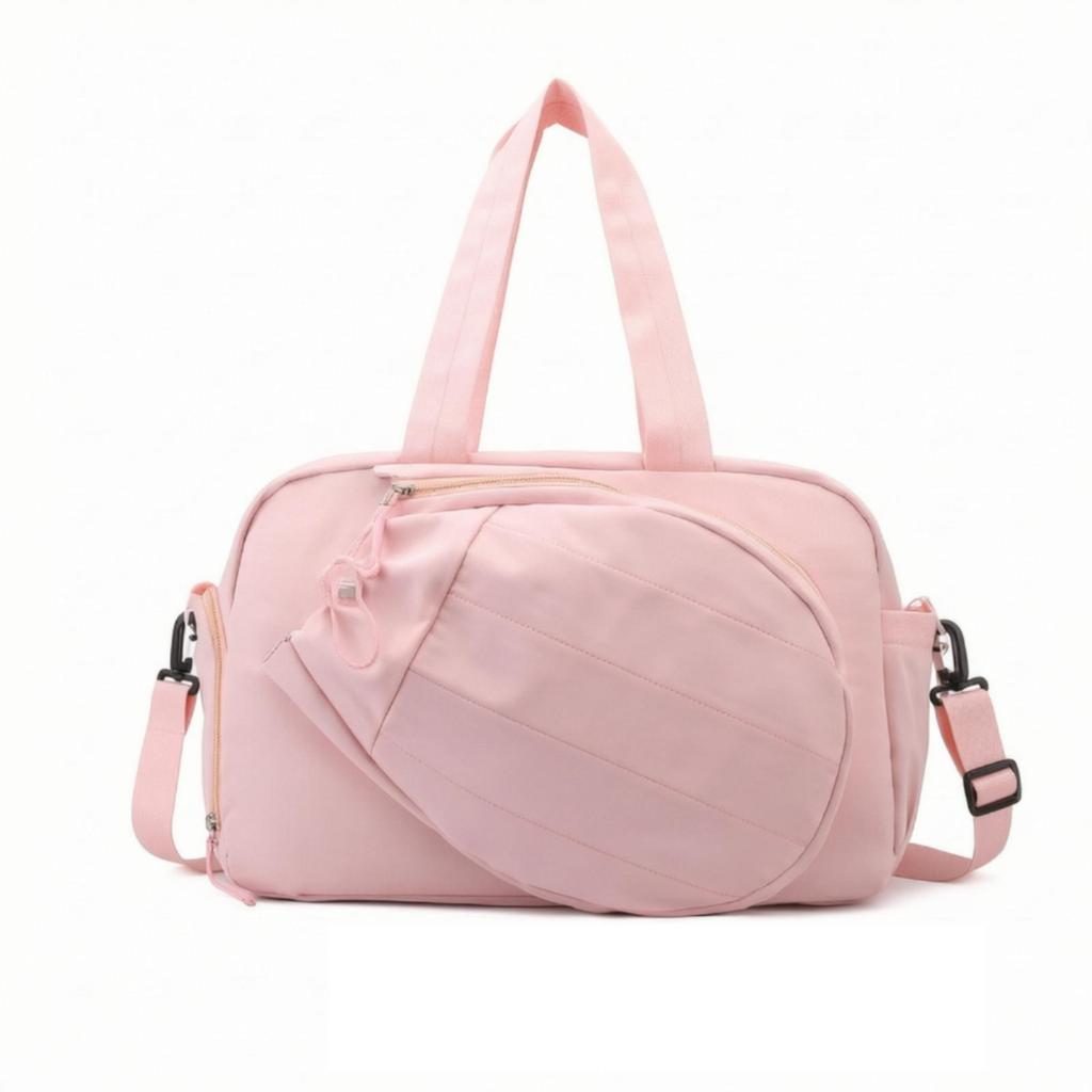 Versatile Sports Bag with Racket Compartment Spacious Dry-Wet Separation