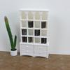 Kids Playroom Storage Shelf Vintage Miniature Bookshelf 1/12 Dollhouses Furniture Toy Organizer Safe Pretend Play Toy