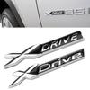 3D ABS XDrive Rear Trunk Emblem Badge Sticker Side Fender Decals Car Accessories X Drive For 3 4 5 6 7 Series X1 X3 X5 X6